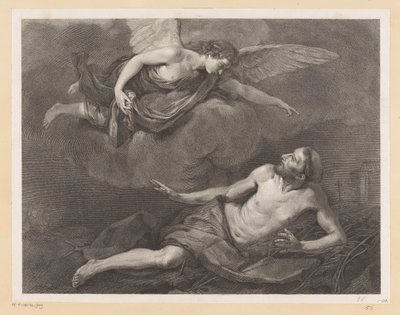 Assisi Aziz Francis ve Melek by Giovanni Marco Pitteri
