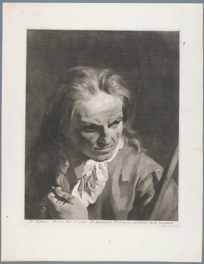 Tesbihli ve sopalı adam, muhtemelen Giambatista Albrizzi by Giovanni Marco Pitteri
