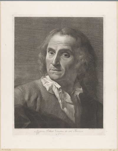 Portret van yapımcısı Giovanni Marco Pitteri Marcus Pitteri Venedik kesici dişi (nesne üzerindeki başlık) by Giovanni Marco Pitteri