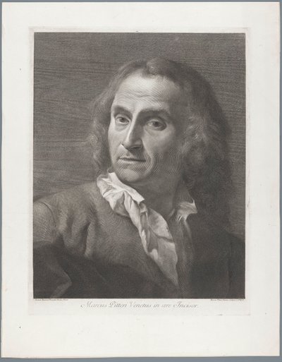 Portret van yapımcısı Giovanni Marco Pitteri Marcus Pitteri Venedik kesici dişi (nesne üzerindeki başlık) by Giovanni Marco Pitteri
