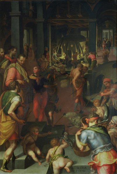 Cam İşleri, 1572 (arduvaz) by Giovanni Maria Butteri