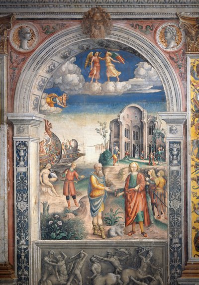 Fresk Giovanni Maria Falconetto (1468-1535), Zodyak Salonu, Palazzo D