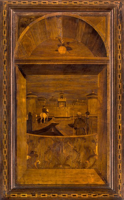 Lignaean Canonical Korosu, Giovanni Maria Platina 1484 tarafından kakma, Superior Stallo, Milano Sforzesco Kalesi