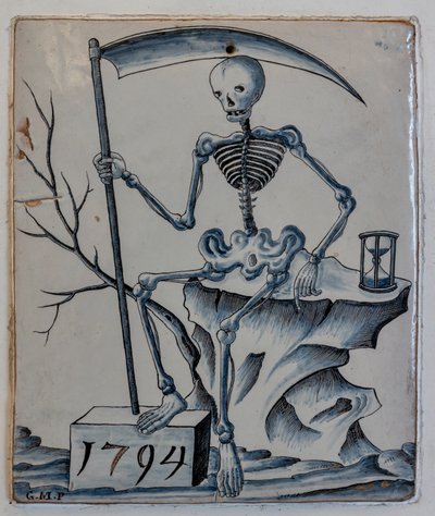 Ölüm alegorisiyle plaket by Giovanni Meazzi