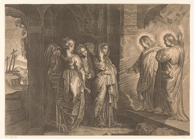 İsa'nın Mezarı'ndaki Kutsal Kadınlar by Giovanni Merlo (attributed to)