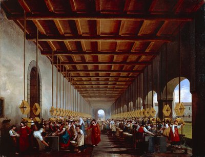 İtalya, İplikhane by Giovanni Migliara