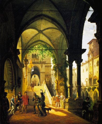 Louis XI, Giovanni Migliara (1785-1837) tarafından Barolo Kalesi