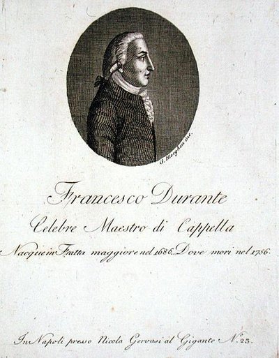 Francesco Durante (1686-1756) (gravür) by Giovanni Morghen