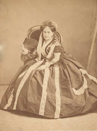 [Fanlı Oturan La Comtesse], 1860