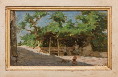 Pergola (tuval üzerine yağlı boya) by Giovanni Muzzioli