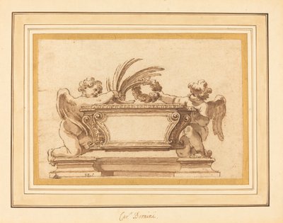 Bir Relikary Lahit için Çalışma by Giovanni Odazzi