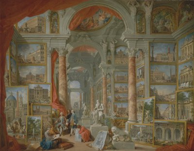 Modern Roma, 1757. by Giovanni Paolo Panini
