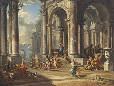 Mesih, Para Değiştiricileri Tapınaktan Sürerken by Giovanni Paolo Pannini