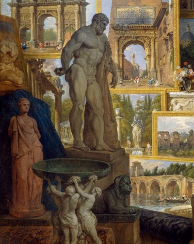 Patron Abbot de Canillac tarafından yaptırılan antik Roma manzaraları galerisi by Giovanni Paolo Pannini