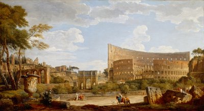 Kolezyum manzarası by Giovanni Paolo Pannini