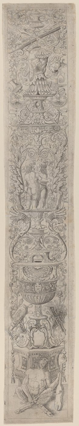 Süsleme Panosu: Keman Tutan Satyr by Giovanni Pietro Birago and Zoan Andrea