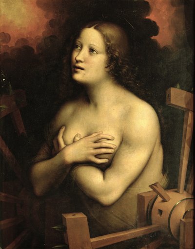 İskenderiyeli Aziz Catherine (tuval üzerine yağlı boya) by Giovanni Pietro Rizzoli (school of) Giampietrino