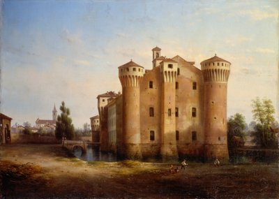 Valeggio Nomellina'daki Sforzesco Kalesi by Giovanni Renica