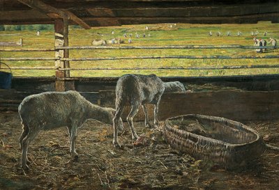 Işığın kontrastı by Giovanni Segantini