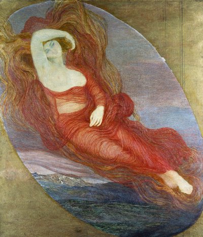 Aşk tanrıçası by Giovanni Segantini