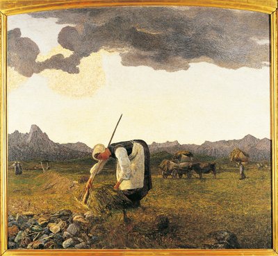 İsviçre, Saint Moritz, Saman Hasadı by Giovanni Segantini