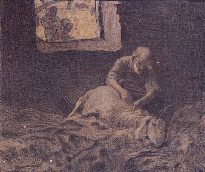 Koyun Kırkıcı by Giovanni Segantini