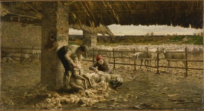 Koyun Kırkımı, 1883-1884 by Giovanni Segantini