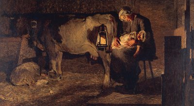 iki anne by Giovanni Segantini
