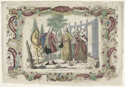 De verloren zoon neemt afscheid van zijn Vader Müsrif oğul uzak bir ülkeye gitti (nesnedeki başlık) by Giovanni Volpato (possibly)