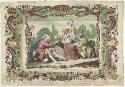 Aç beslemek II. opus misericordiae corporalis / La segunda obra de misericordia corporale (nesne üzerindeki başlık) Merhamet İşleri (dizi adı) by Giovanni Volpato