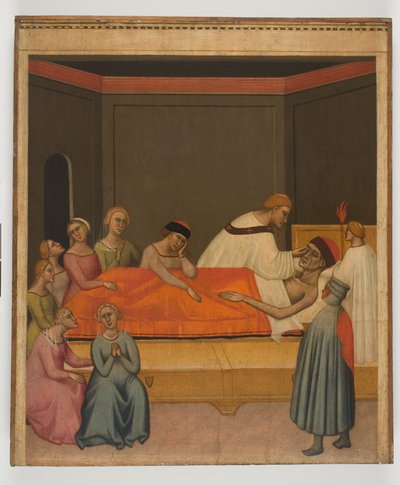 Extreme Unction, c.1360 (panelde tempera) by Giovanni del Biondo dal Casentino