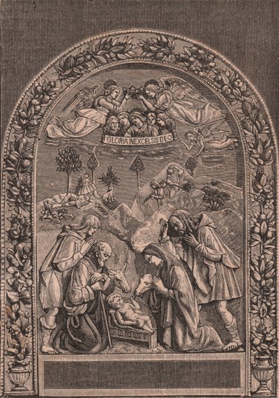 Doğuş, Giovanni della Robbia (1469-1529 veya 1530), Pinacoteca di Citta di Castello, Umbria, İtalya, Le cento citta d'Italia'dan (Yüz İtalyan kasabası) gravür, Il Secolo, Milan'ın resimli aylık eki by Giovanni della Robbia