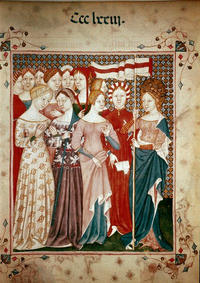 Breton prensesi St.Ursula ve onu izleyenler by Giovanni di Benedetto da Como