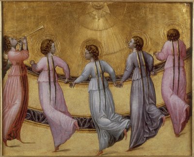 Beş dans eden melek, yaklaşık 1436 by Giovanni di Paolo