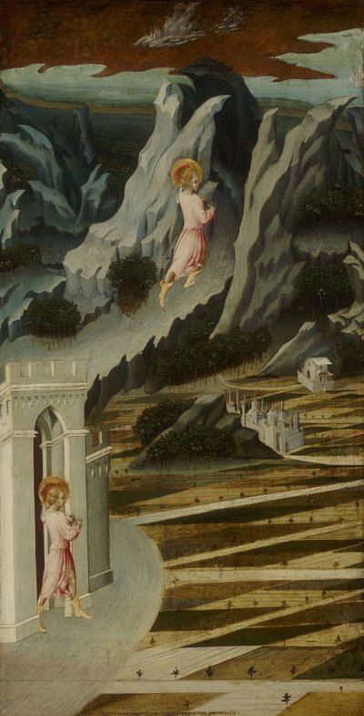 Vaftizci Yahya Vahşi Doğaya Girerken by Giovanni di Paolo