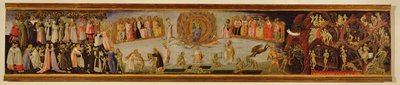 Son Yargı, Cennet ve Cehennemi tasvir eden predella paneli by Giovanni di Paolo di Grazia