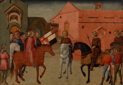 Büyükelçiliği Kabul Eden Sienese Devlet Memurları by Giovanni di Pietro
