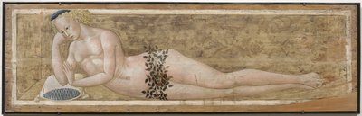 uzanmış genç adam by Giovanni di Ser Giovanni,
