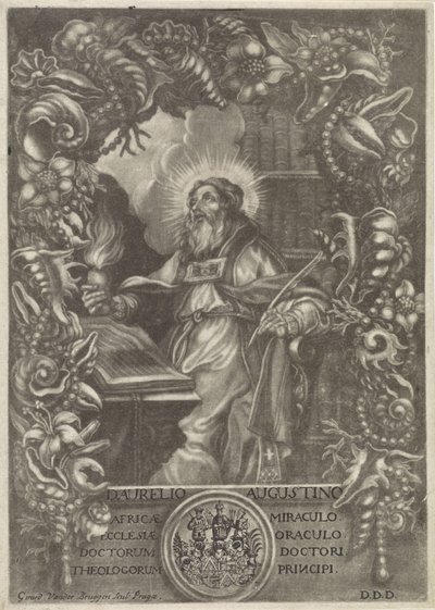 Portret van H. Augustinus by Girard van der Bruggen