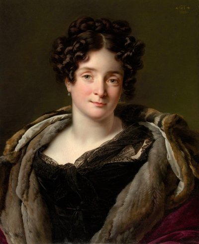 Madam Jacques-Louis-Étienne Reizet Colette-Désirée-Thérèse Godefroy, 1782-1850, 1823. by Girodet de Roucy Trioson