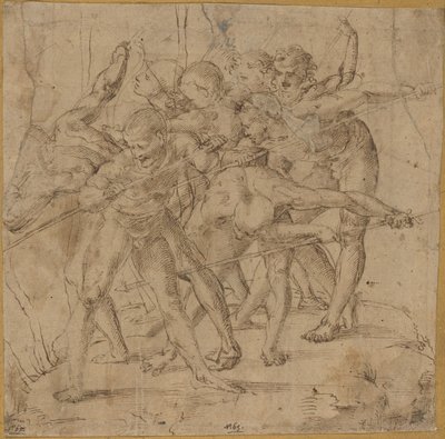 Savaş sahnesi by Girolamo Genga