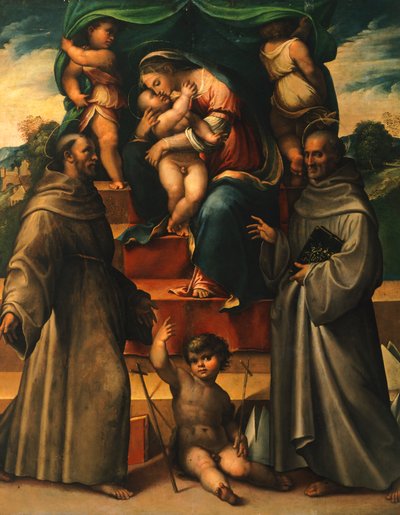 Çocuk ve Azizlerle Madonna, Girolamo Marchesi da Cotignola (1471-ca 1540) by Girolamo Marchesi da Cotignola