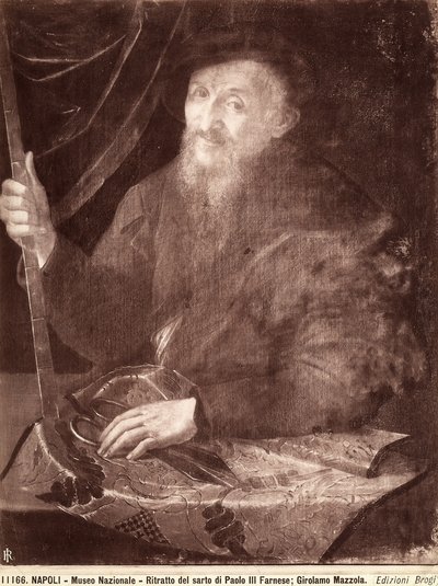 Bir terzinin portresi, 1520-69 by Girolamo Mazzola Bedoli