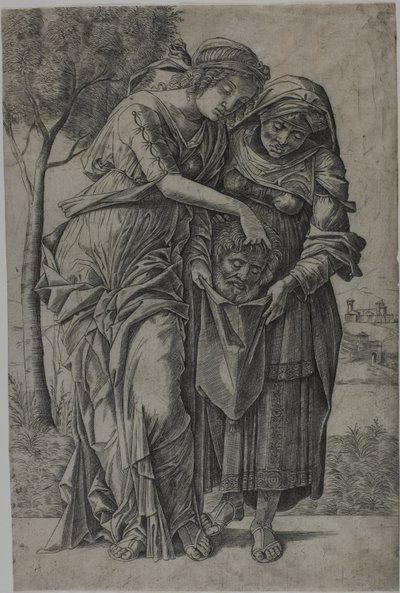 Holofernes Başkanı ile Judith by Girolamo Mocetto