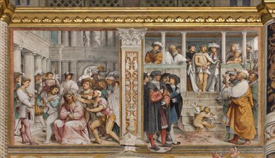 Orta Aave, Dördüncü Güney Açıklığı, Dikenlerin Taç Giymesi, Ecce Homo, Girolamo Romanino by Girolamo Romanino