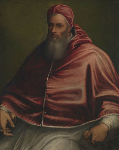 Papa Julius III (eski adıyla Papa Paul III) by Girolamo Sicciolante (circle of)
