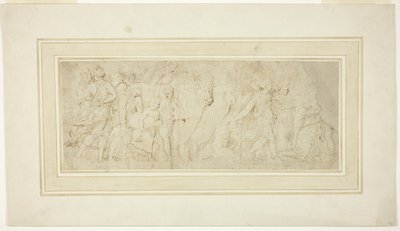 Figürler ve Öküz Alayı by Girolamo da Carpi