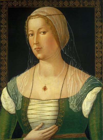 Genç Bir Kadının Portresi, c. 1508. by Girolamo di Benvenuto