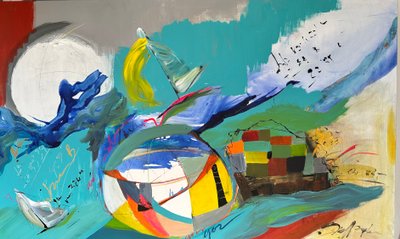 Ad Sidera (tuval üzerine akrilik) by Gisela Gaffoglio