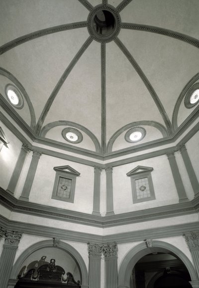 Giuliano da Sangallo (1445-1516) tarafından proje üzerine inşa edilen sekizgen kutsallığın görünümü by Giuliano Giamberti da Sangallo